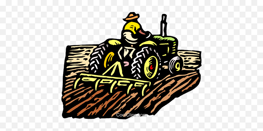 Farmer - Farmer Ploughing Field Clipart Emoji,Tractor Clipart
