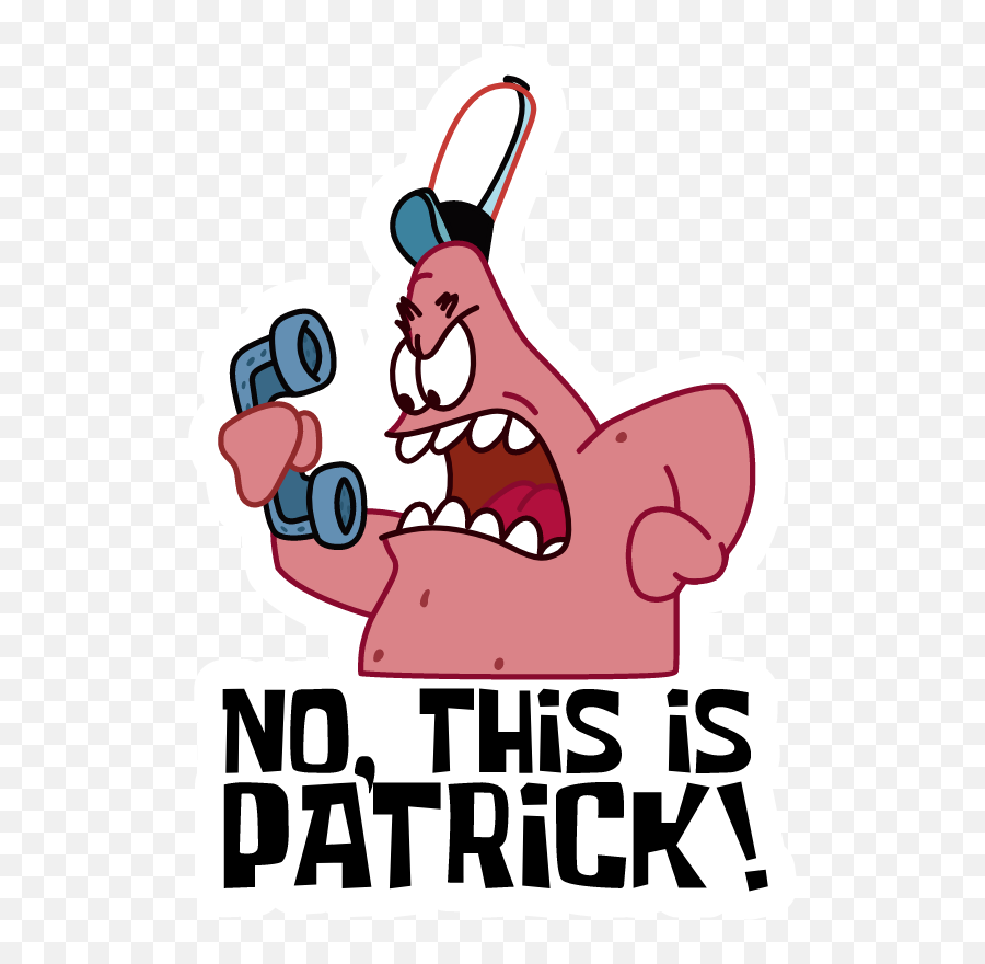 Meme Stickers Patrick Meme Spongebob - Patrick Meme Emoji,Spongebob Meme Png