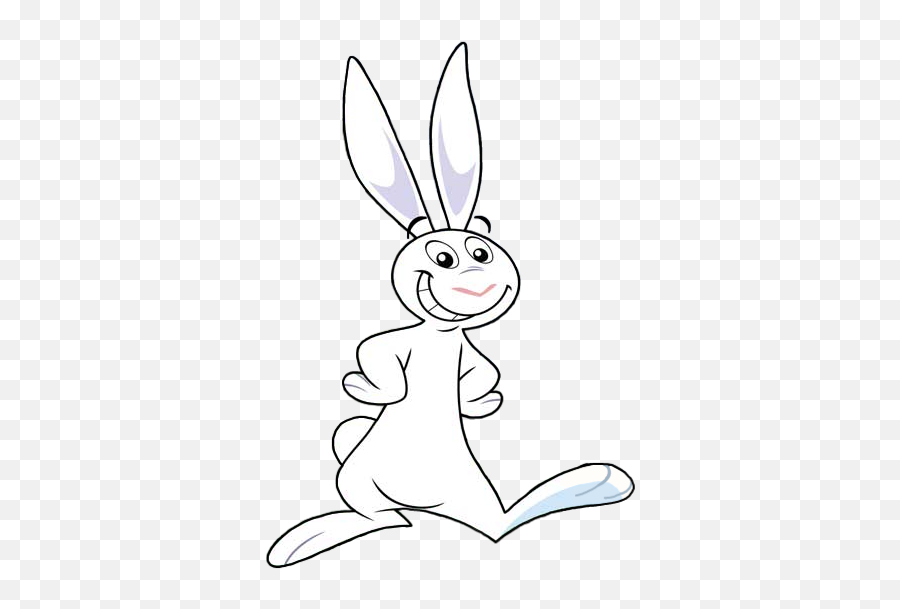 Check Out This Transparent My Friend Rabbit Smiling Png Image - My Friend Rabbit Png Emoji,White Rabbit Png