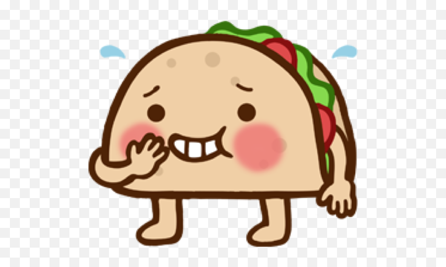 Silly Taco Sticker Pack - Cartoon Taco Emoji,Cute Taco Clipart
