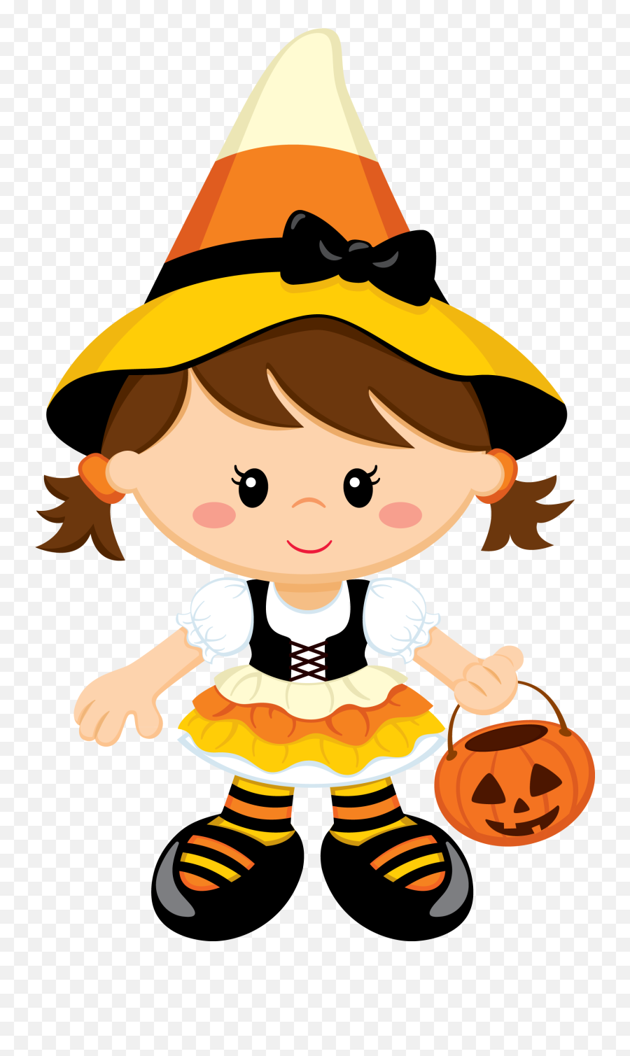 Witch Clipart Candy Corn Witch Candy Corn Transparent Free - Halloween Costumes Clipart Transparent Background Emoji,Candy Corn Clipart