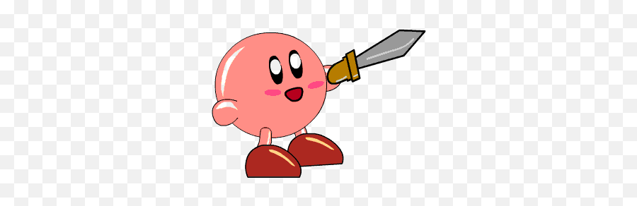 Kirby Sword Gif 7 Gif Images Download Emoji,Kirby Gif Transparent