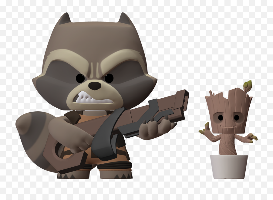 Guardians Of The Galaxy Super Deluxe Figure - Rocket Raccoon Emoji,Rocket Raccoon Png