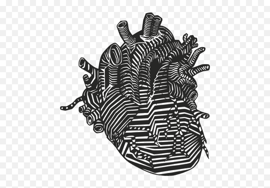 Heart Beat Strife Anger Pieces Public Domain Image - Freeimg Emoji,Heartbeat Line Clipart Black And White