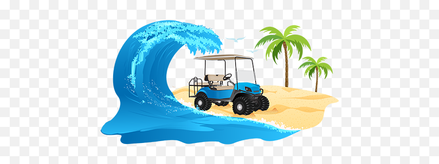 Blue Zone Buggy Emoji,Golf Cart Clipart