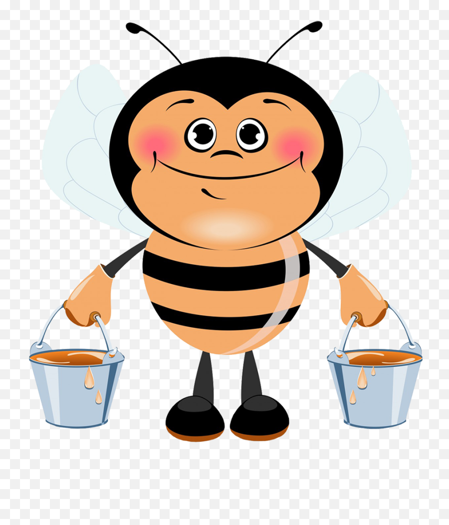 Bee Clipart - Happy Emoji,Honey Clipart