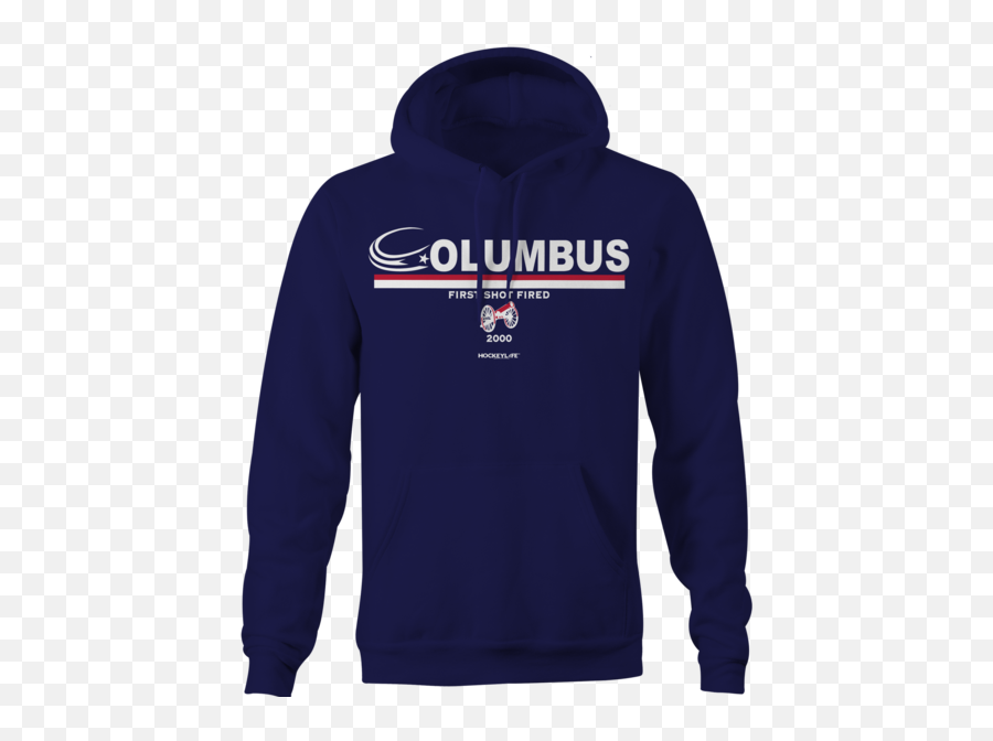 Columbus Blue Jackets Jersey Stripes - Hooded Emoji,Columbus Blue Jackets Logo