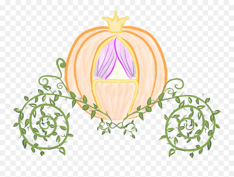 Carts Clipart Cinderella - Cinderella Pumpkin Carriage Cinderella Pumpkin Carriage Drawing Emoji,Cinderella Clipart