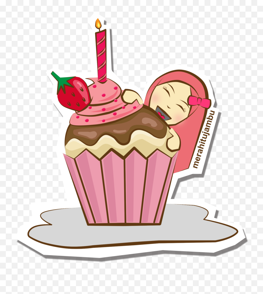 Cupcakes Clipart Lukisan - Png Download Full Size Clipart Lukisan Cupcakes Emoji,Cupcakes Clipart
