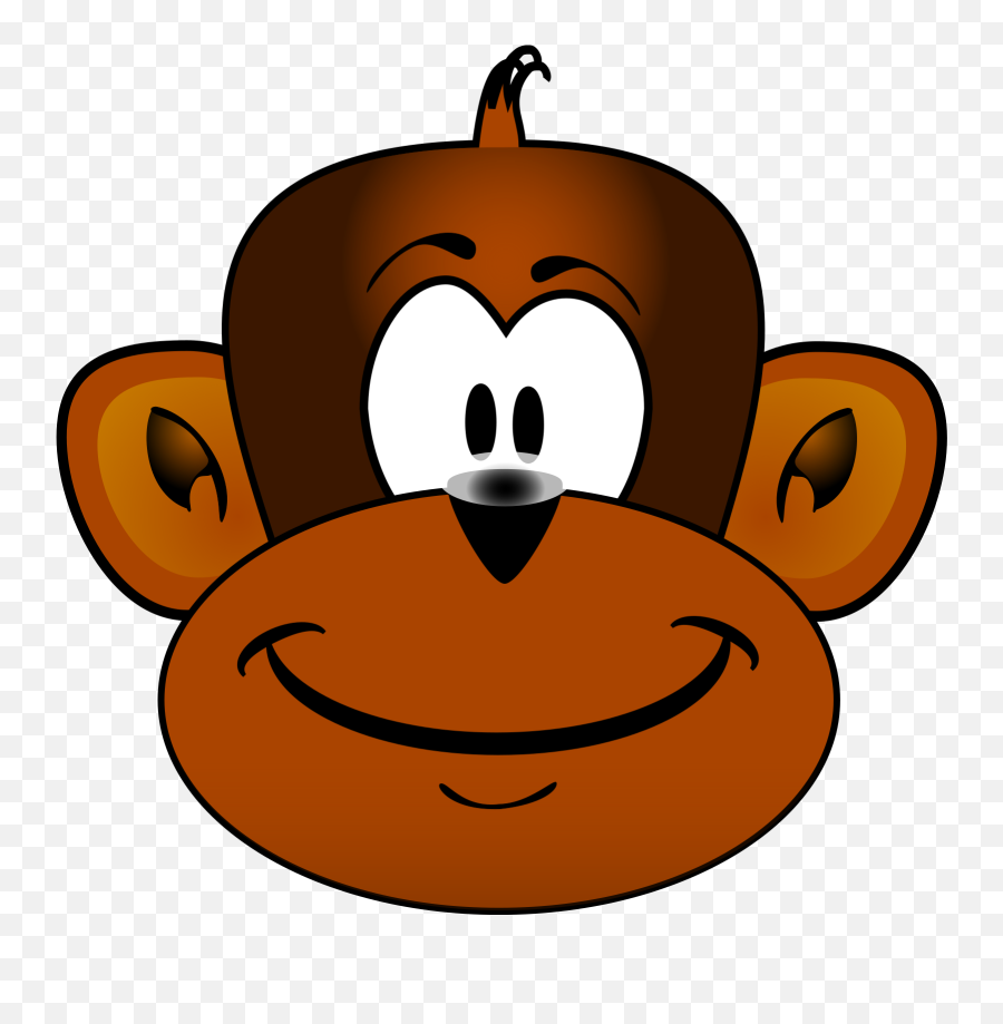 Gmad Monkey Head Svg Vector Gmad Monkey Head Clip Art - Svg Cartoon Monkey Face Clipart Emoji,Deer Head Clipart