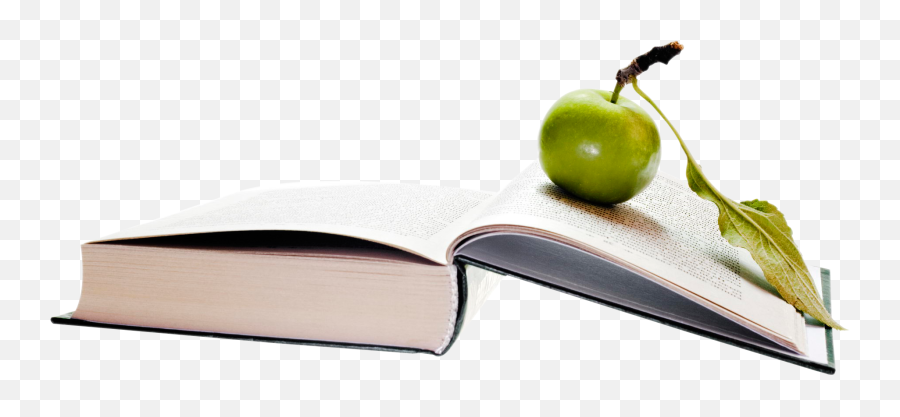 Apple On Book Png Image - Purepng Free Transparent Cc0 Png Apple And Book Free Emoji,Book Transparent Background