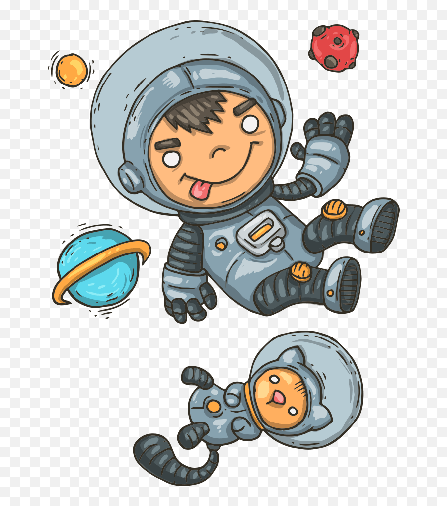 Astronaut Clipart Png - Png Emoji,Solar System Clipart