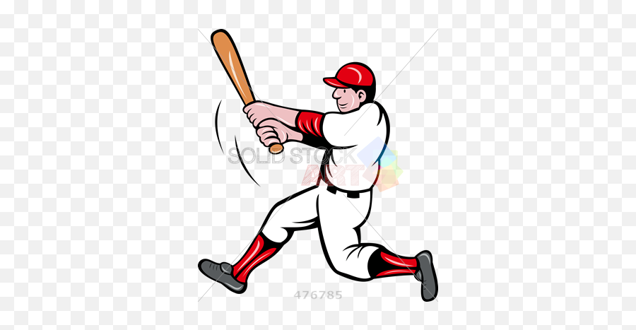 Stock Illustration Of Cartoon Drawing Of Baseball Batter - Batting Cartoon Emoji,Baseball Player Clipart
