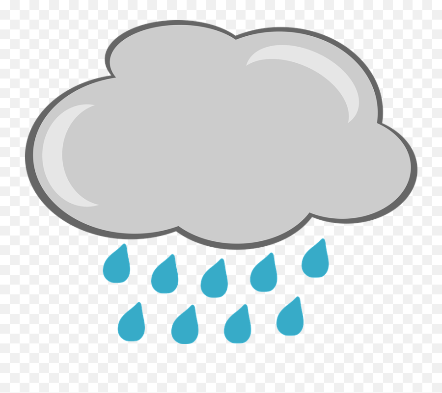 Lightning Clipart Rain Cloud Lightning Rain Cloud - Rain Weather Cartoon Emoji,Rain Cloud Clipart