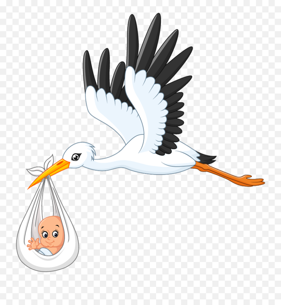 Picture - Transparent Baby Stork Clipart Emoji,Stork Clipart