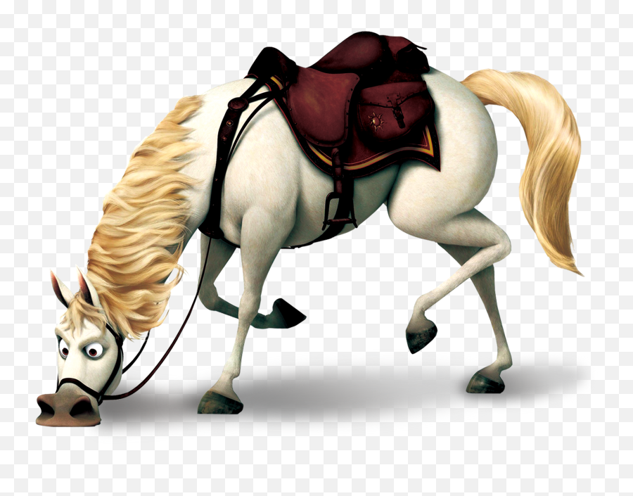 Download Hd Flynn Rider Gothel Tangled And Maximus Horse - Rapunzel Maximus Emoji,Tangled Png