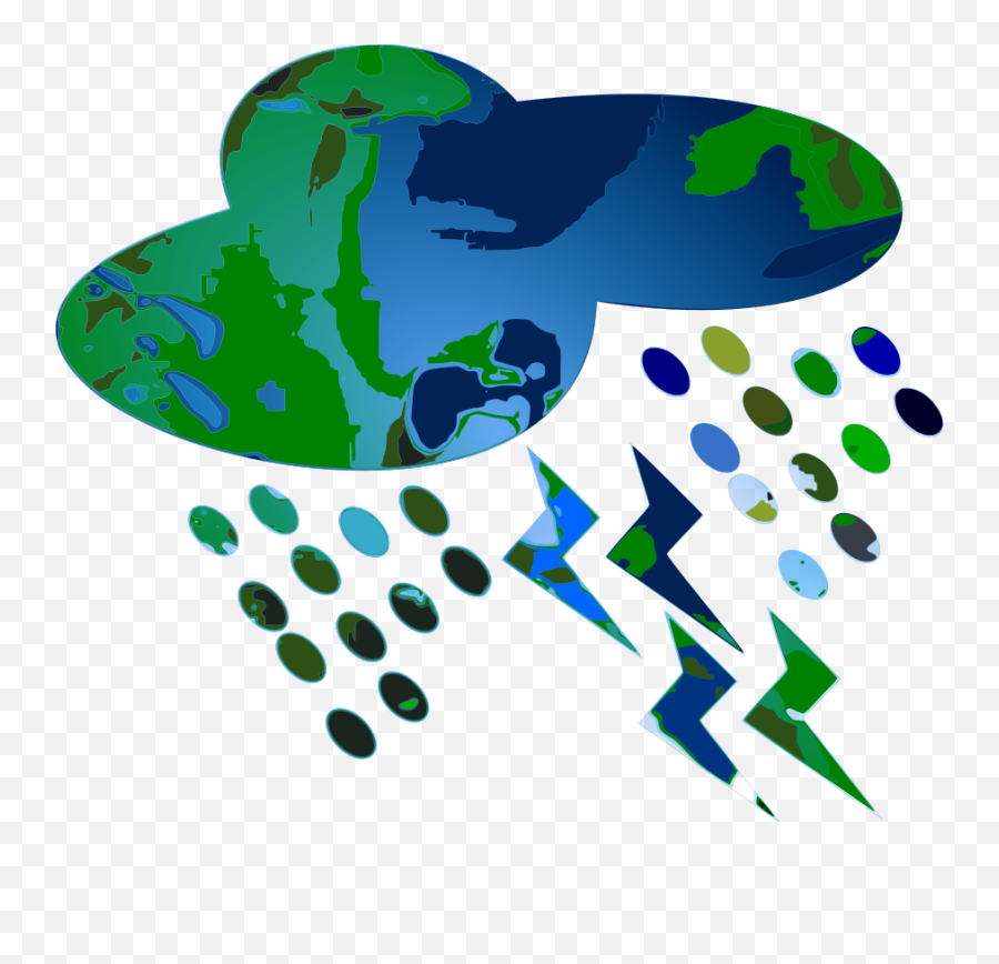 Rain On Planet Clip Art At Clkercom - Vector Clip Art Heavy Rain Clip Art Emoji,Rain Clipart