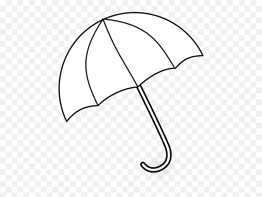 Umbrella Clipart Black And White - White Umbrella Png Clipart Emoji,Umbrella Clipart