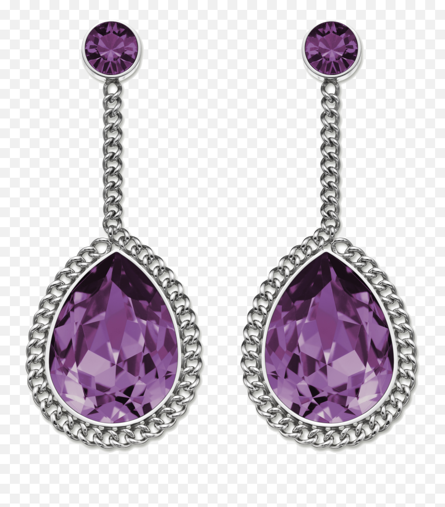 Download Purple Diamond Earrings Png Image For Free - Zhang Palace Restaurant Emoji,Diamonds Transparent Background
