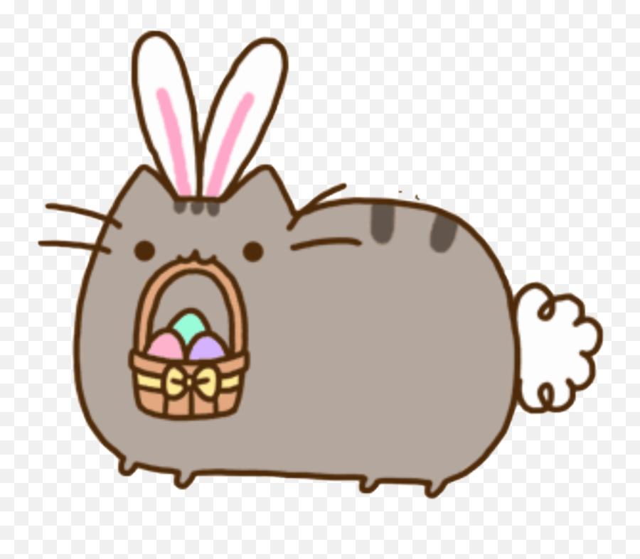 Pusheen Easter Easteregghunt Eastereggs Easteregg - Pusheen Easter Emoji,Easter Egg Hunt Clipart