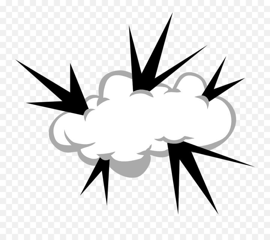 Clouds Clipart Explosion - Cloud Explosion Clip Art Emoji,Comic Explosion Png