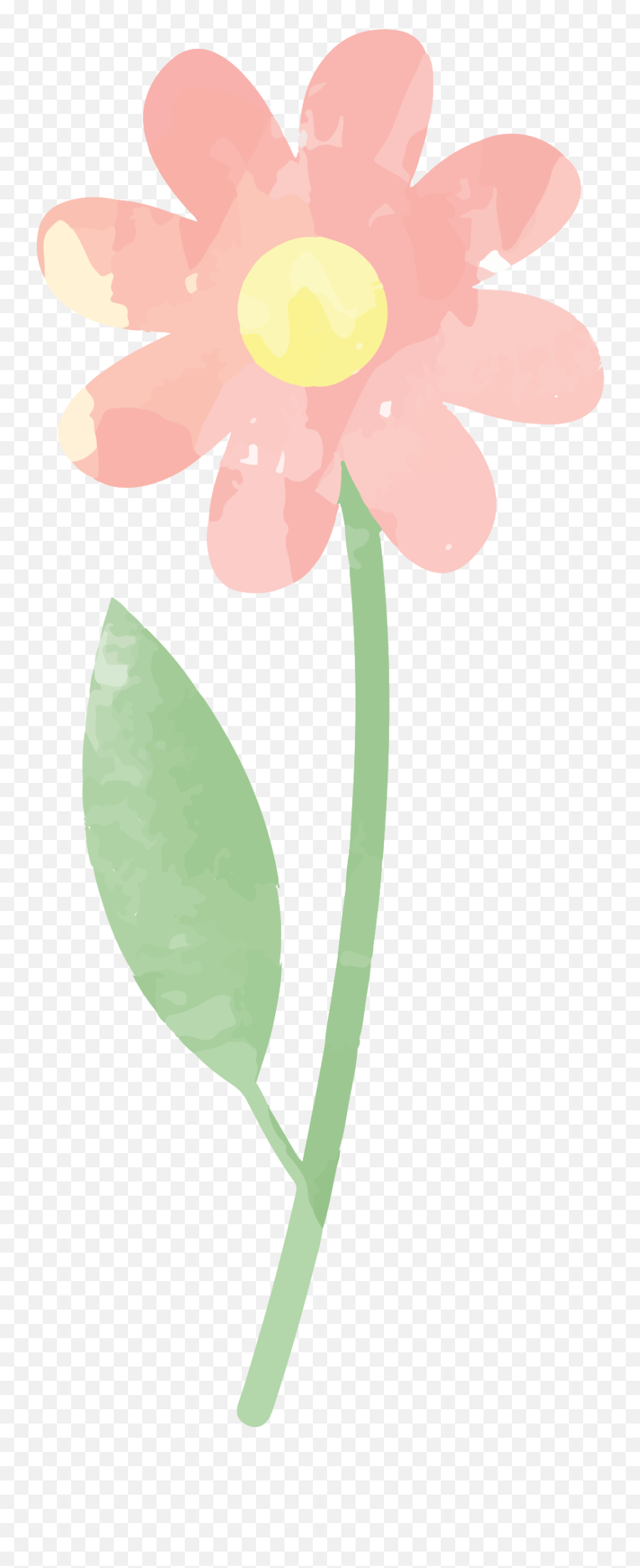 Free Flower Watercolor 1190709 Png With - Lovely Emoji,Watercolor Png