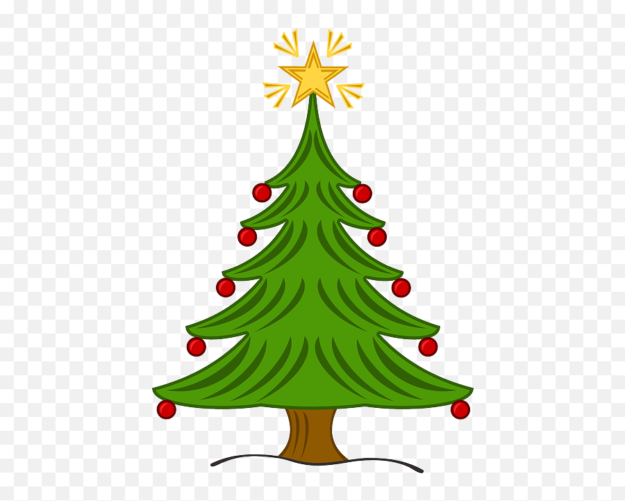 Pixabay - Holiday Christmas Tree Clip Art Free Emoji,Christmas Tree Clipart