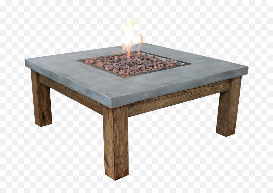Download Concrete Table Fire Pit Png - Mesas De Centro Para Prender Fuego Emoji,Fire Pit Png