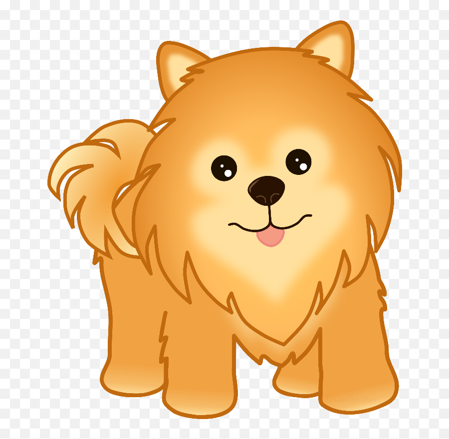 Dog Pomeranian Clipart Png Png Image - Pomeranian Dog Clipart Emoji,Pomeranian Clipart