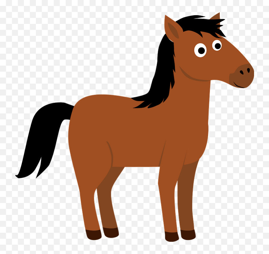 Horse Clipart Free Download Transparent Png Creazilla - Cartoon Transparent Horse Clipart Emoji,Free Horse Clipart