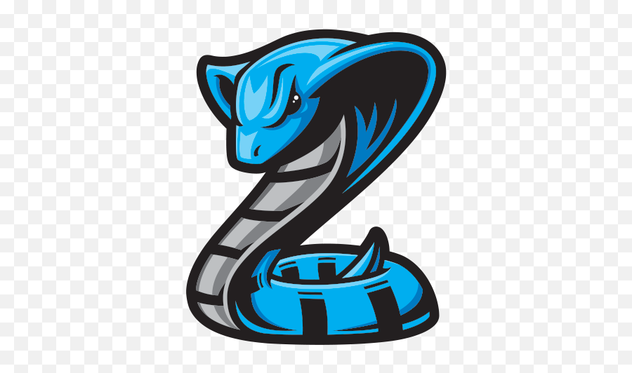 Printed Vinyl Blue Cobra - King Cobra Emoji,Cobra Logo