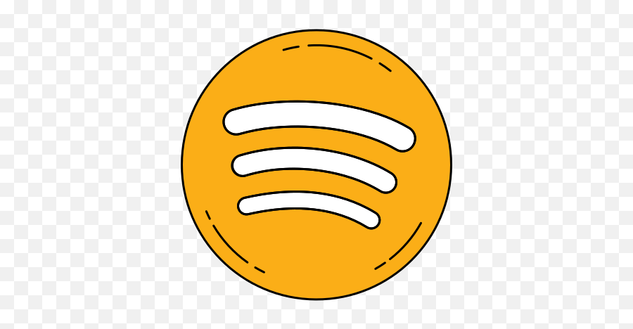 Logo Orange Spotify Free Icon Of - Dot Emoji,Spotify Logo