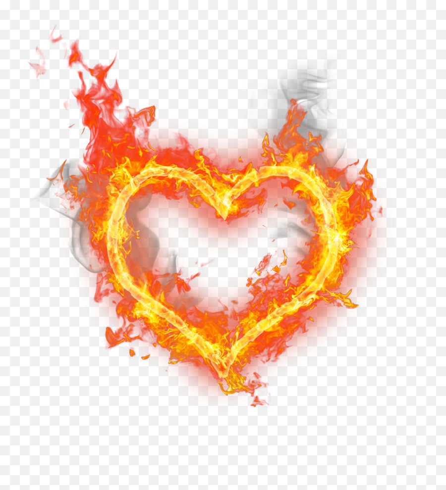 Hd Fire Heart Burning Png Image Free - Aag Ka Gola Png Emoji,Heart Png