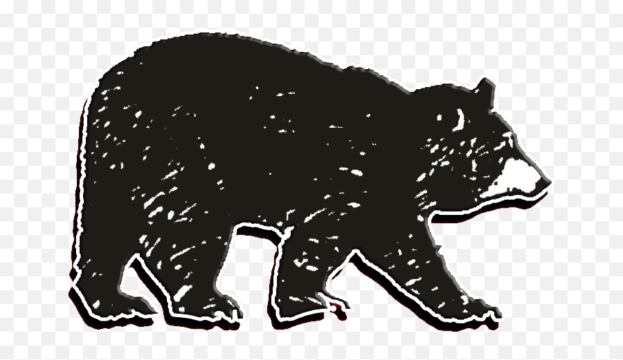 American Black Bear Clipart - Full Size Clipart 5363215 Emoji,Black Bear Clipart Black And White