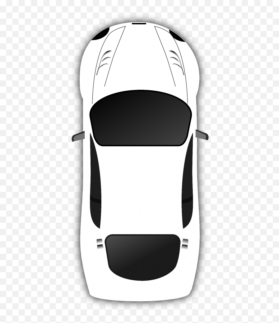 White Car Png Transparent Background - Transparent Background Cartoon Car Top View Emoji,Car Png