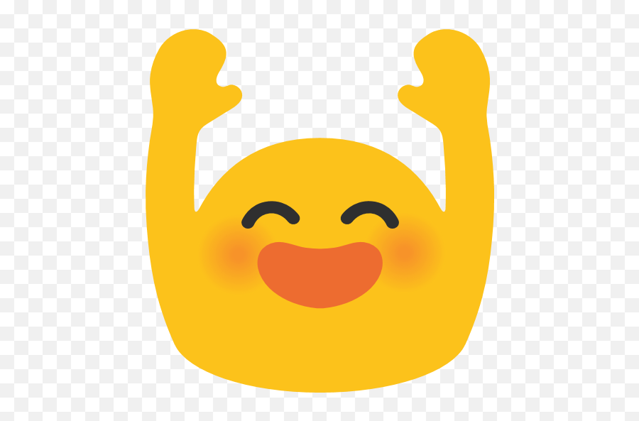 Person Raising Both Hands In Celebration Emoji - Hands In,Raising Hands Clipart
