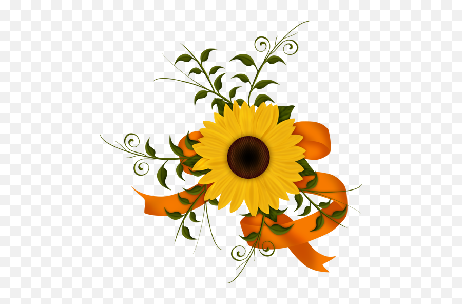 Image Du Blog Zezete2centerblognet Flowers Flowers And Emoji,Sunflower Corner Border Clipart