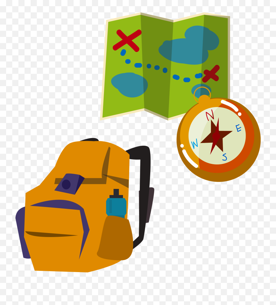 Map Compass Backpack - Map Compass Backpack 2244x2374 Emoji,Map Compass Png