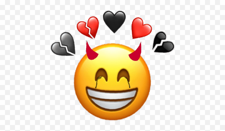 Heart Expression Emoji Png Transparent - Face Emoji Png For Picsart,Transparent Emojis