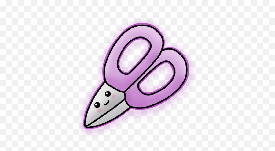 Library Of Cute Scissor Clipart Transparent Png Files - Kawaii Cute Scissors Clipart Emoji,Scissors Clipart