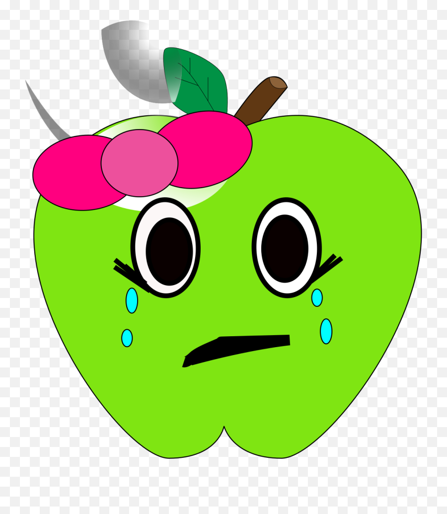 Crying Apple Svg Vector Crying Apple - Dot Emoji,Crying Clipart