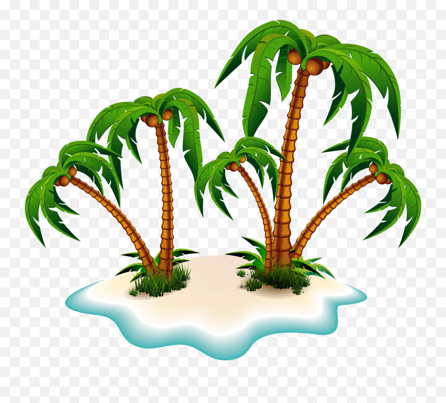 Download Palm Tree Png Clipart - Palm Tree Island Clip Art Palm Trees Island Png Emoji,Palm Tree Png