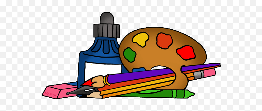 Art Supplies - Art Supplies Clipart Emoji,School Supplies Clipart