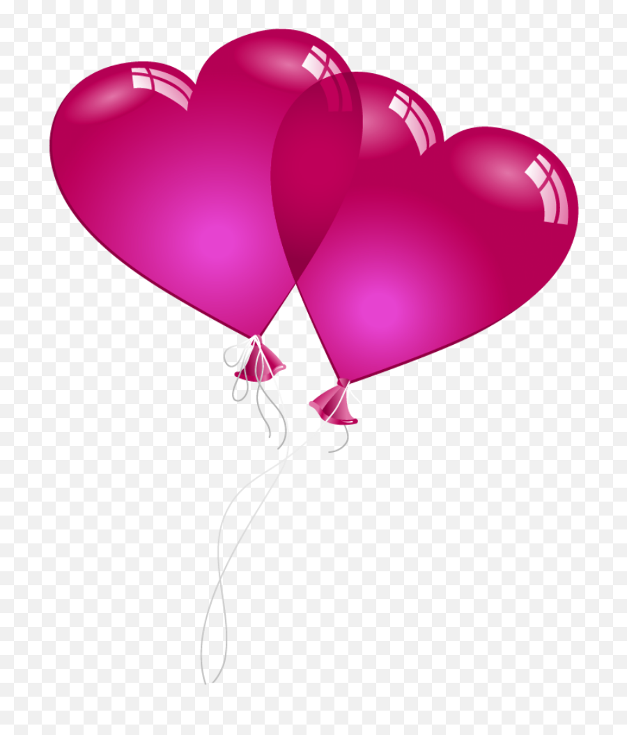 Library Of Valentine Banner Heart Png Files Clipart - Transparent Pink Heart Balloons Emoji,Valentine Clipart Free