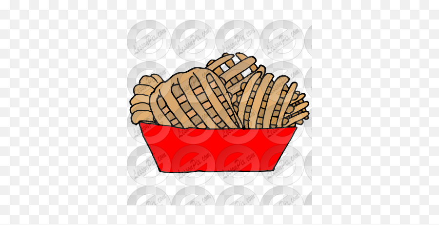 Waffle Fries Picture For Classroom - Waffle Fries Clipart Emoji,Fries Clipart