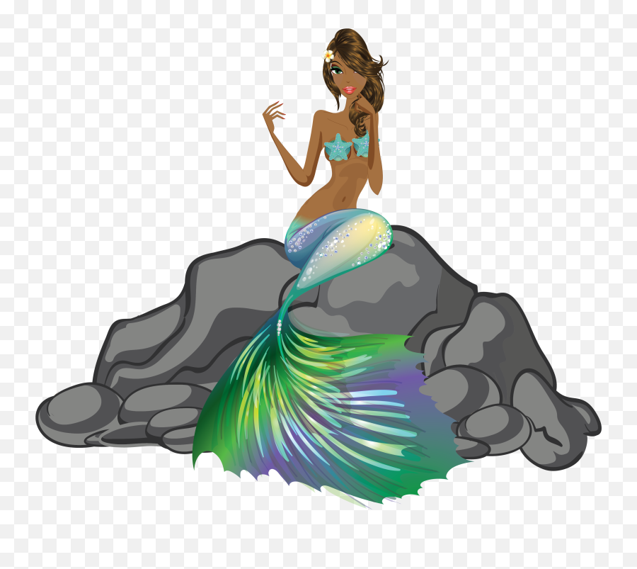 Mermaid Illustration Mermaid Art Planner Stickers - Valentines Day Mermaid Emoji,Mermaid Clipart Black And White