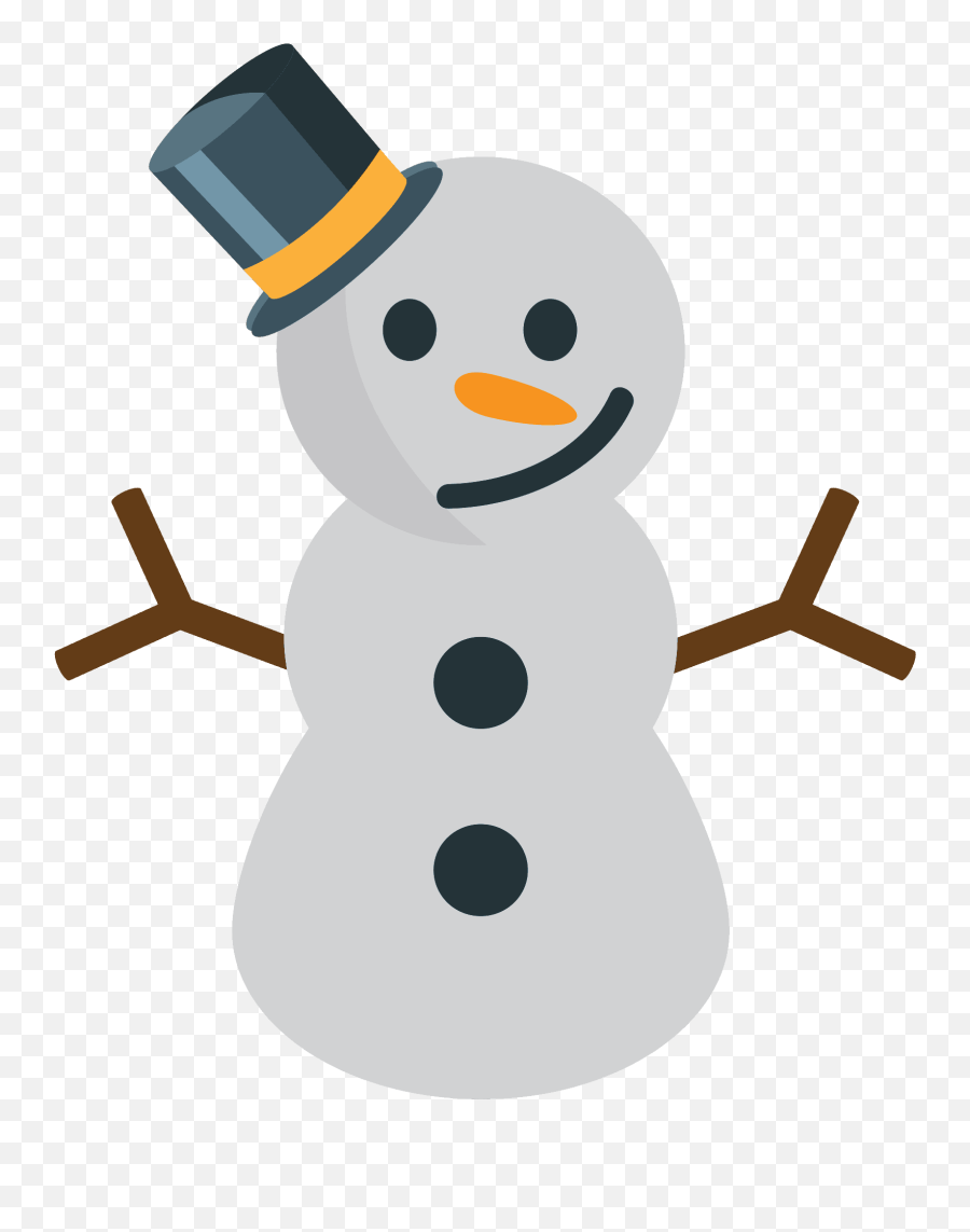 Snowman Without Snow Emoji Clipart Free Download - Muñeco De Nieve Emoji Sin Fondo,Snowman Face Clipart