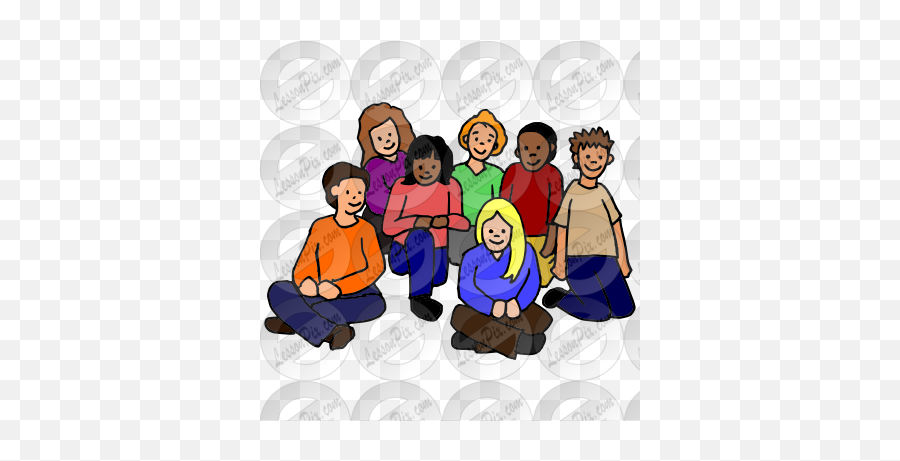 Group Picture For Classroom Therapy Use - Great Group Clipart Social Group Emoji,Group Clipart