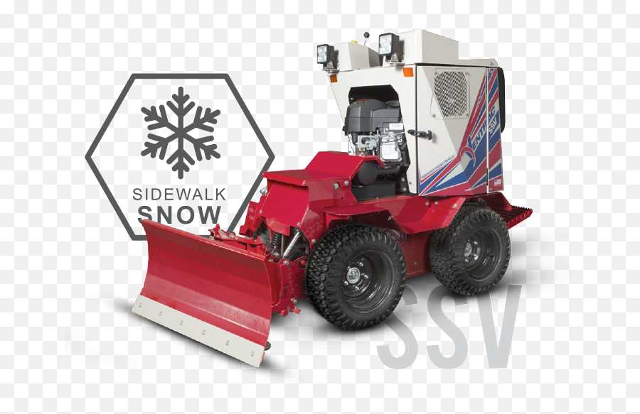 Ventrac Sidewalk Snow Management - Ventrac Snow Plow Emoji,Snow Png Transparent