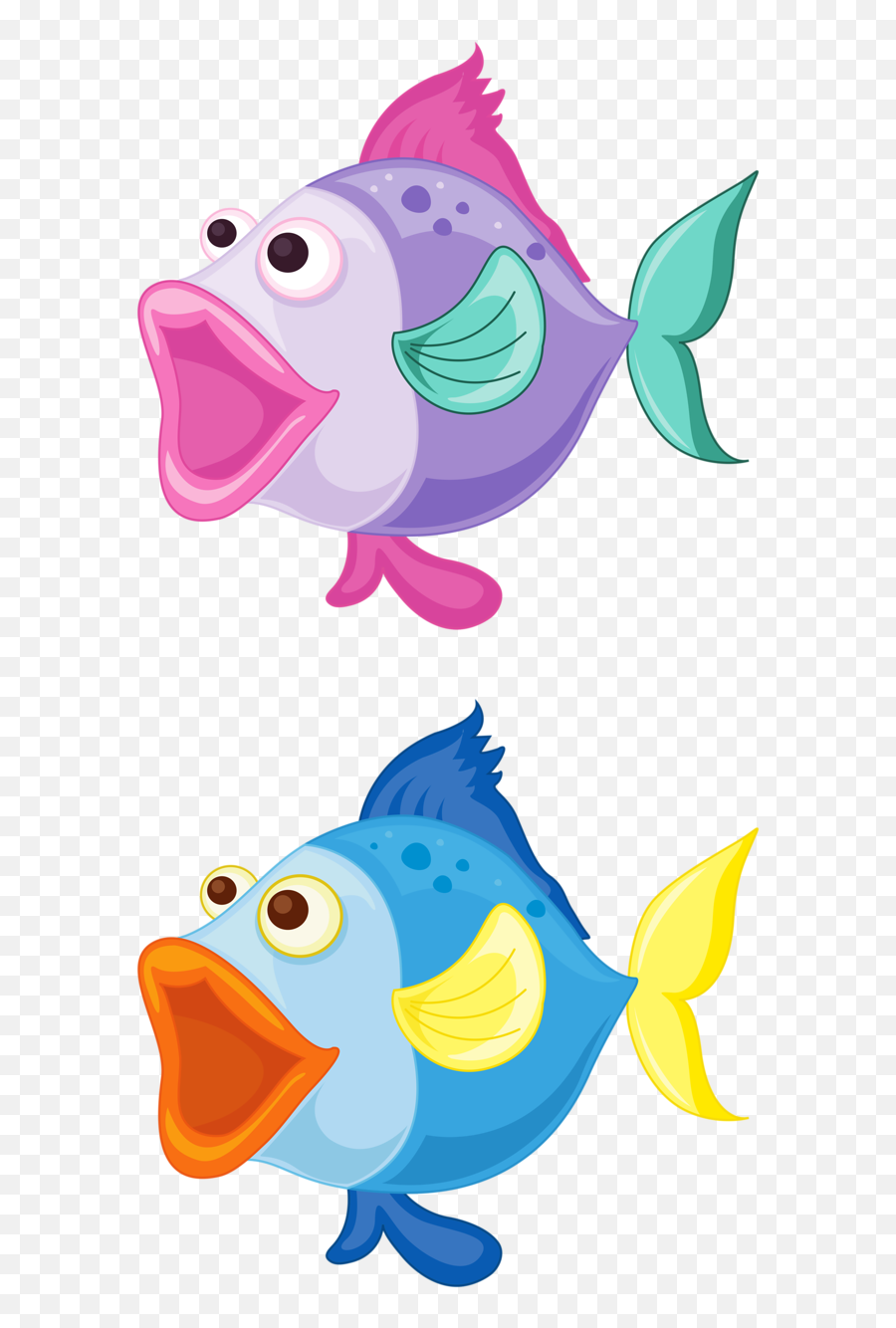 Fish Clipart Mermaid Clipart Cartoon Fish - Fish Fish With Lips Clipart Emoji,Fish Clipart
